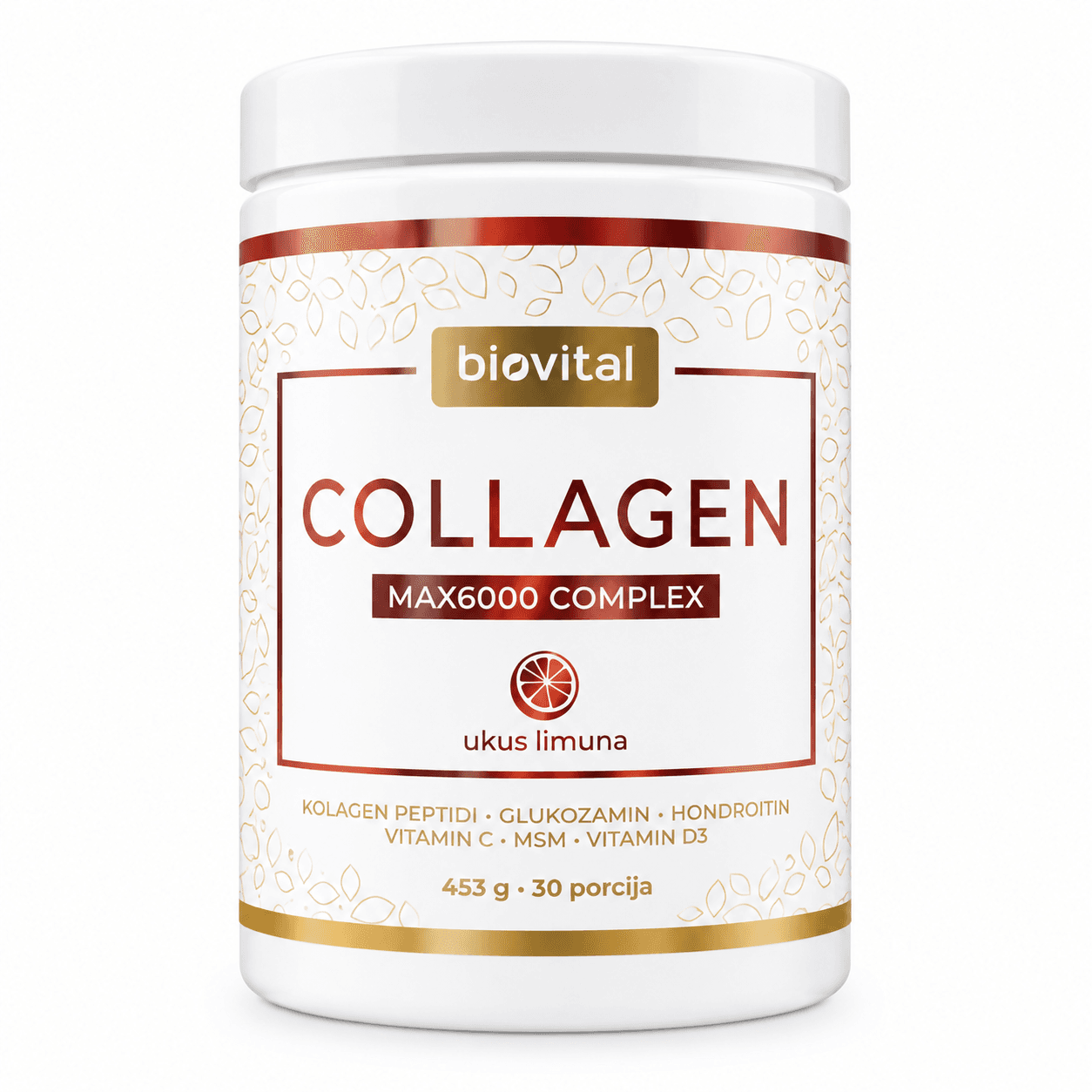 Bioactive Collagen Complex 6000mg Limun 453g  Biovital