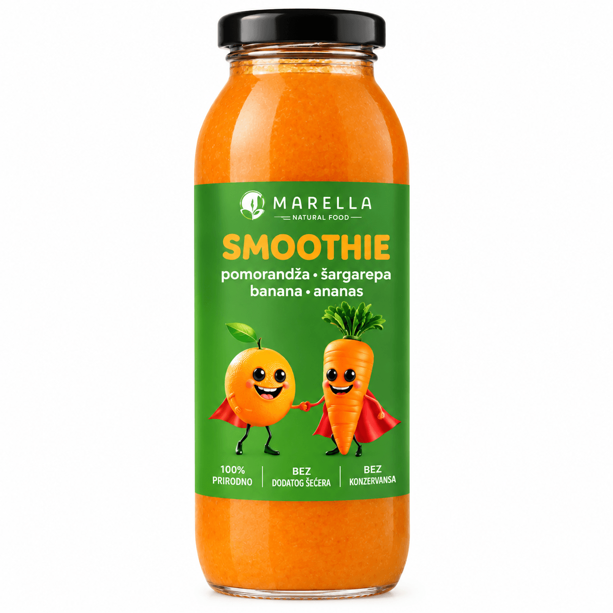 Smothie Pomorandža i šargerepa 250 ml Marella