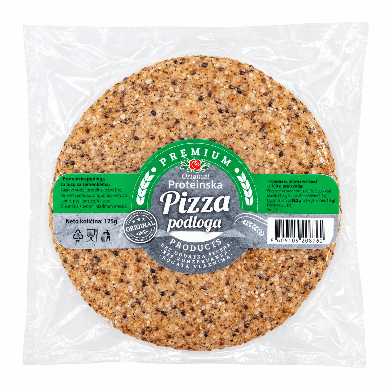 Premium proteinska podloga za Pizzu 145g Premium