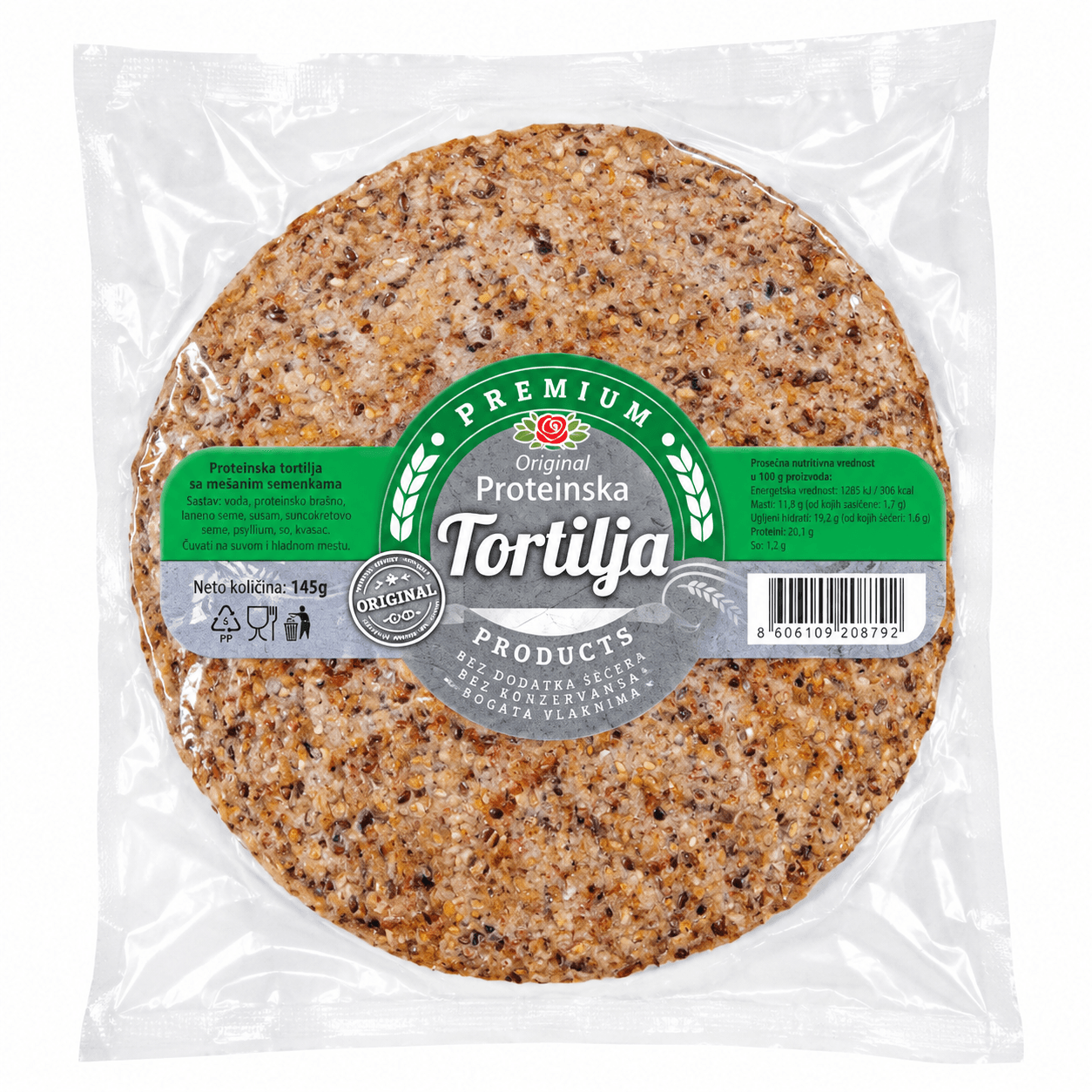Premium Original proteinska Tortilja 145g