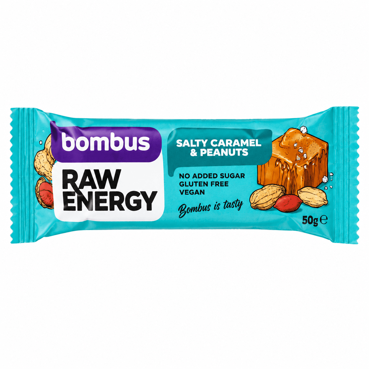RAW ENERGY Slana Karamela - Kikiriki 50g Bombus