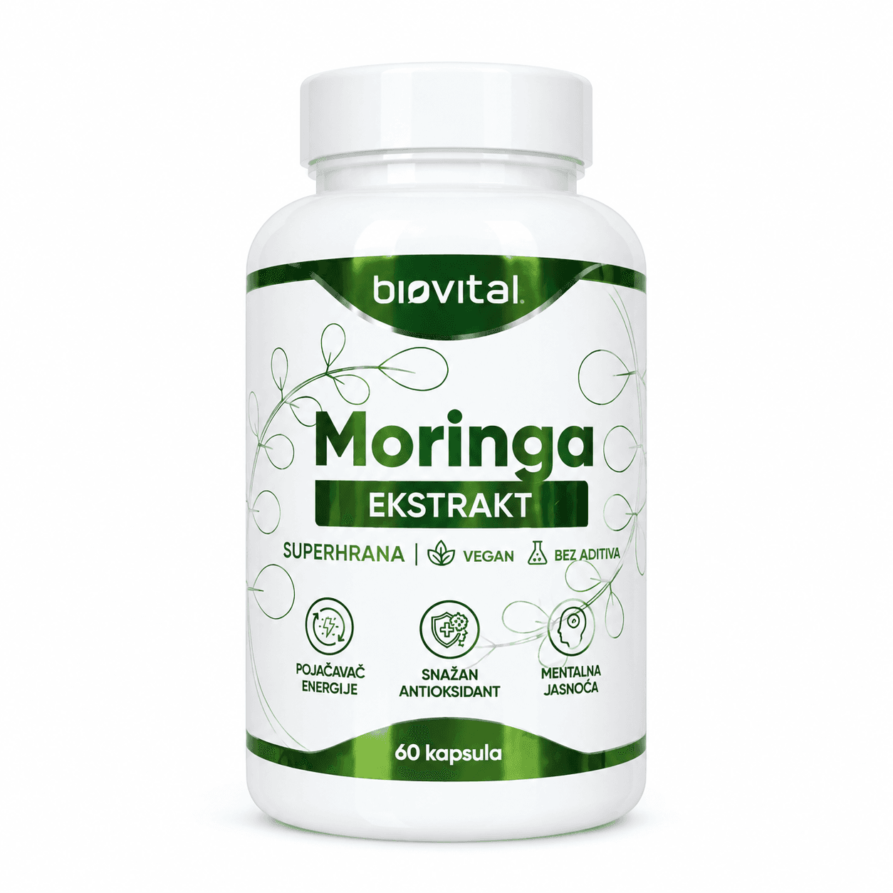 Moringa ekstrakt 60 kapsula Biovital
