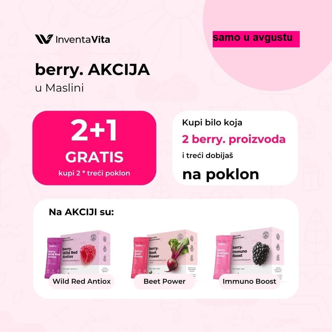 INVENTA VITA AKCIJA berry. 2+1 gratis