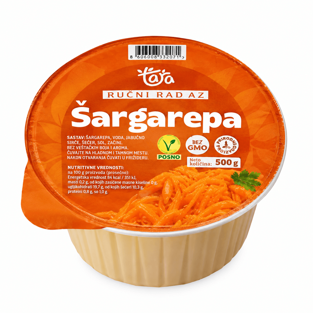 Biljni namaz od Šargarepe 50g Tara