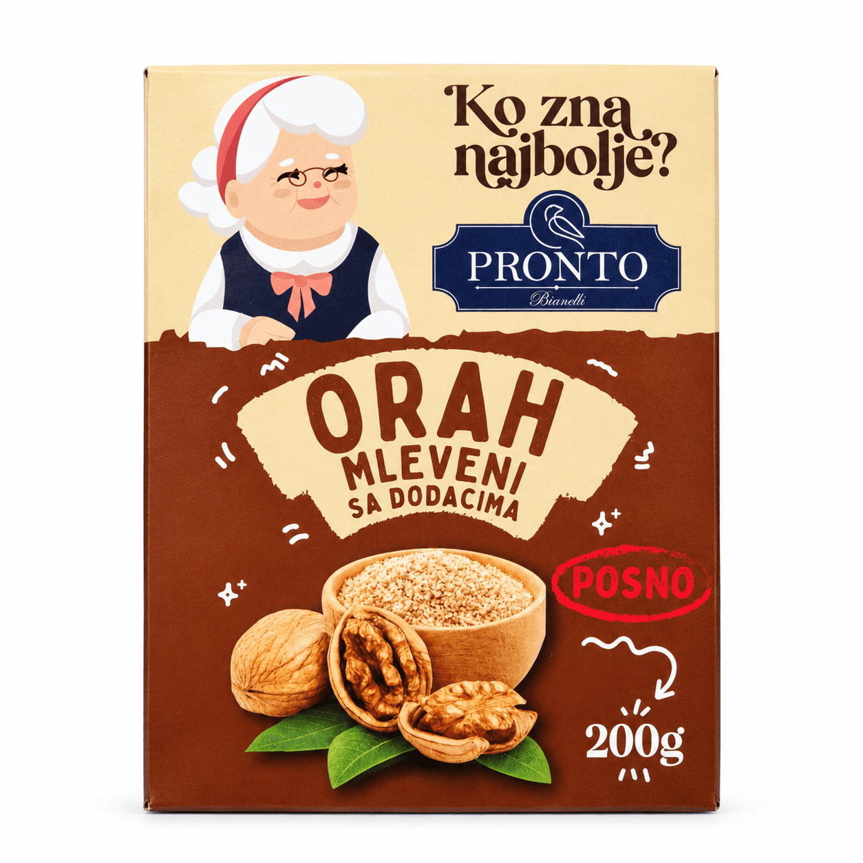 Orah mleveni 200g Pronto