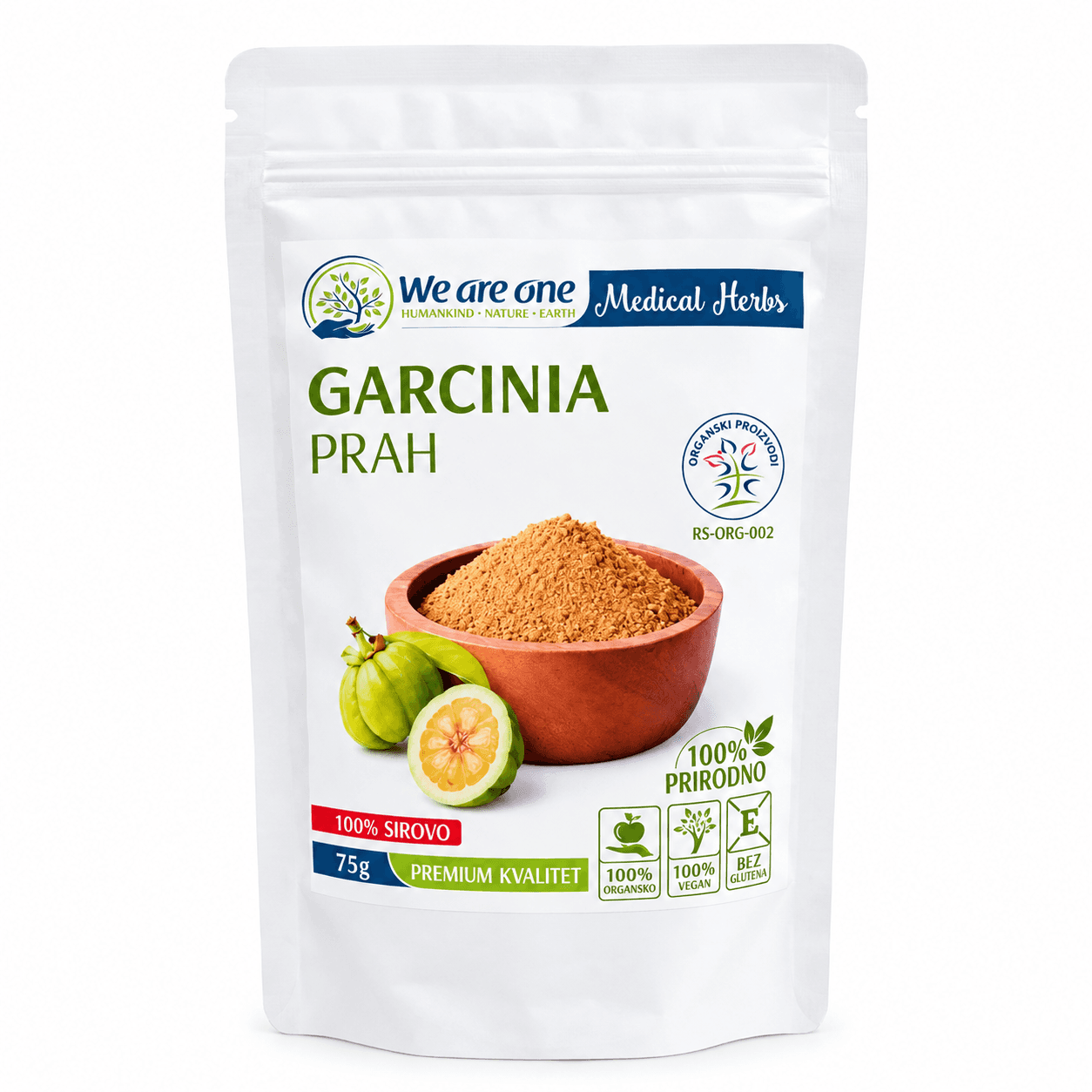 Garcinija u prahu organska 75 g We Are One