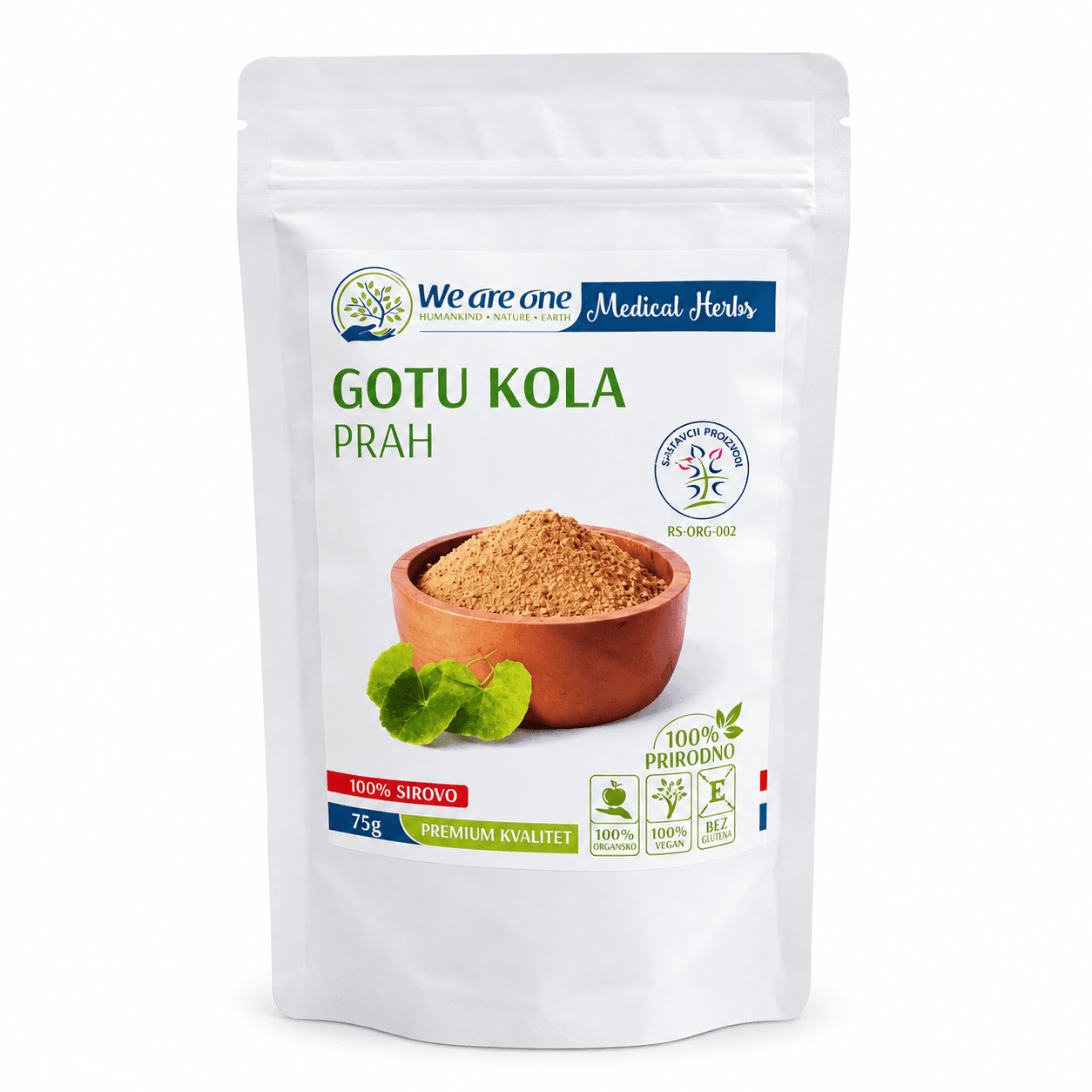 Gotu Cola u prahu organska 75 g We Are One