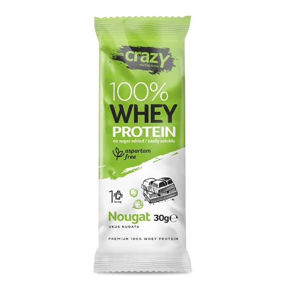 Whey protein Lešnik 30g Crazy Nutrition