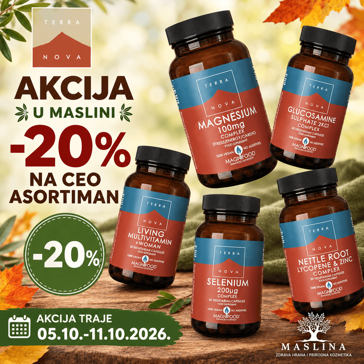 TERRANOVA ORGANSKI SUPLEMENTI -20% POPUST