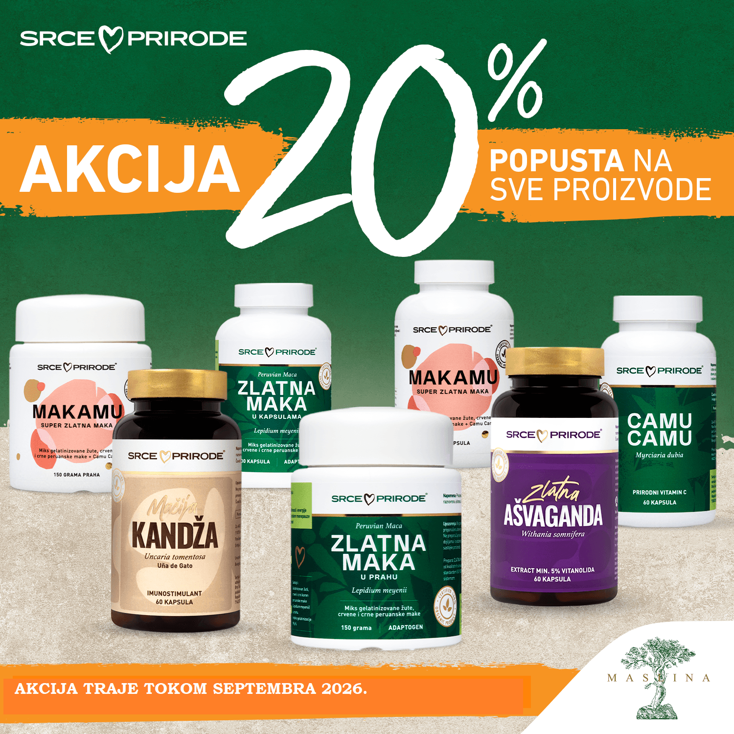 SRCE PRIRODE SUPLEMENTI -20% TOKOM SEPTEMBRA