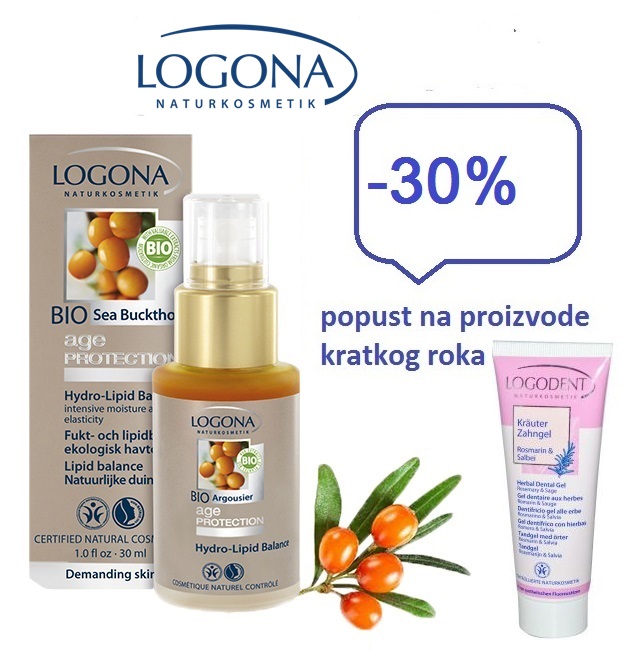 LOGONA 30% POPUST NA PROIZVODE KRATKOG ROKA TRAJANJA