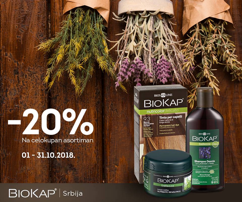 POPUST -20% NA BIOKAP PROIZVODE