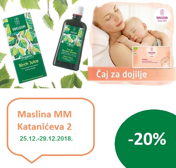 AKCIJA- WELEDA ČAJ ZA DOJILJE I SOK OD BREZE