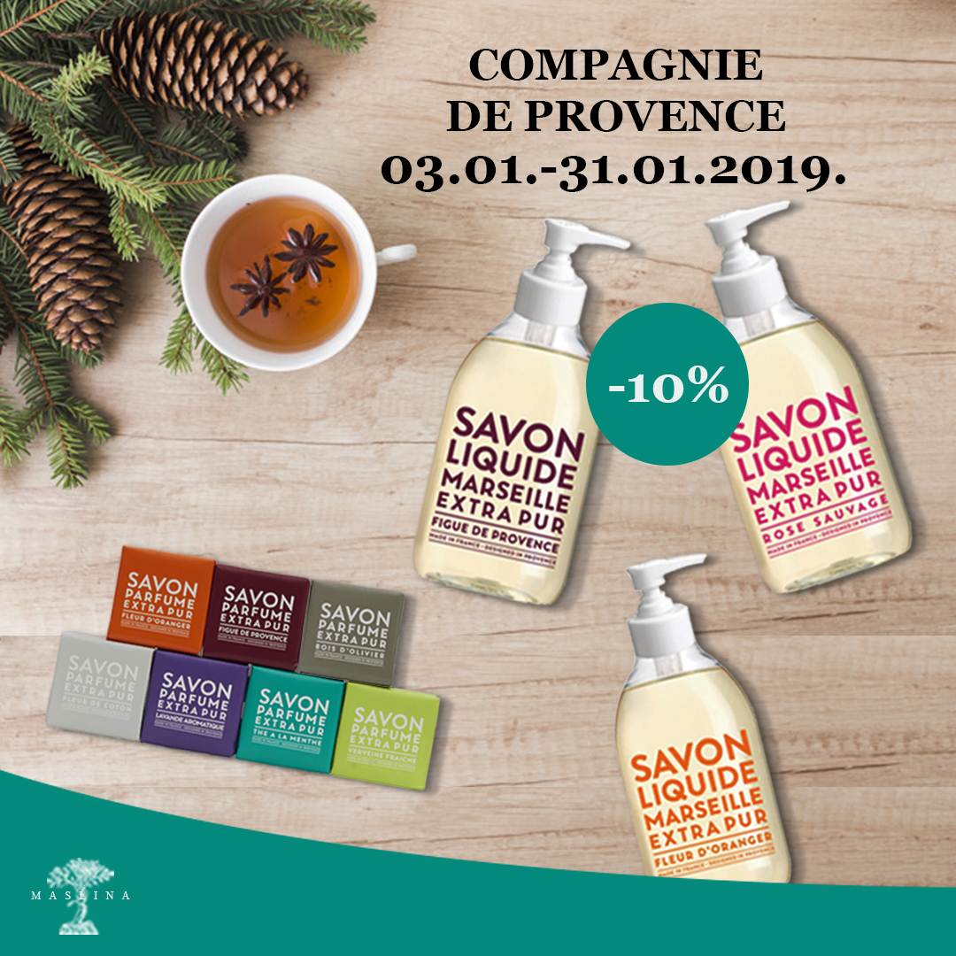 COMPAGNIE DE PROVANCE JANUARSKO SNIŽENJE 10%