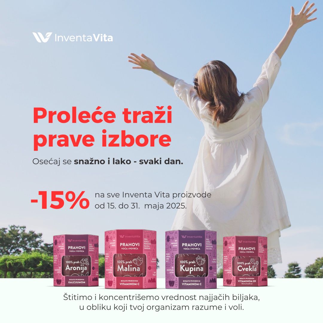 INVENTA VITA PRAH VOĆA I POVRĆA POPUST -15%