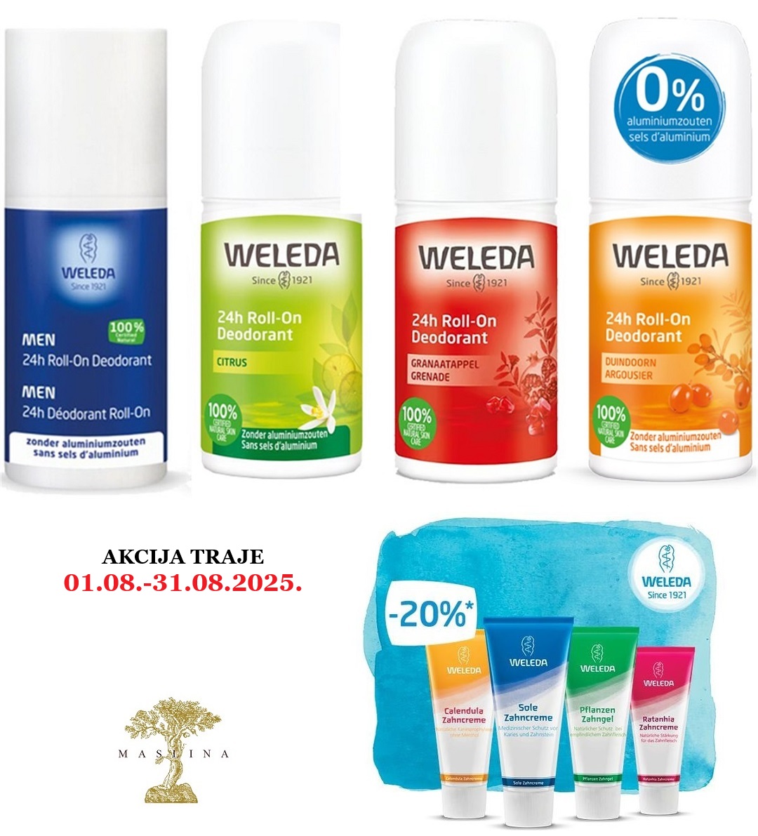 WELEDA DEZODORANSI I PASTE ZA ZUBE -20%