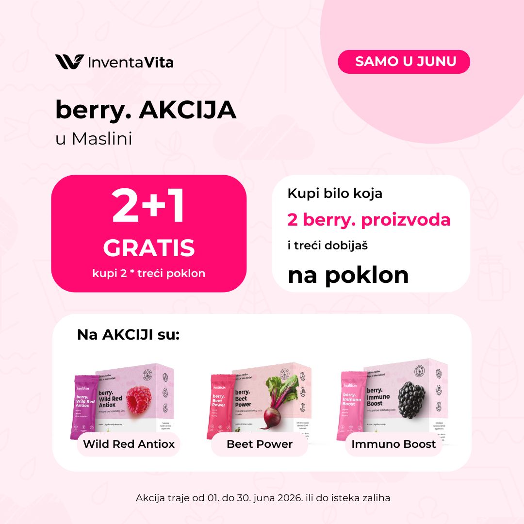 INVENTA VITA AKCIJA berry. 2+1 gratis