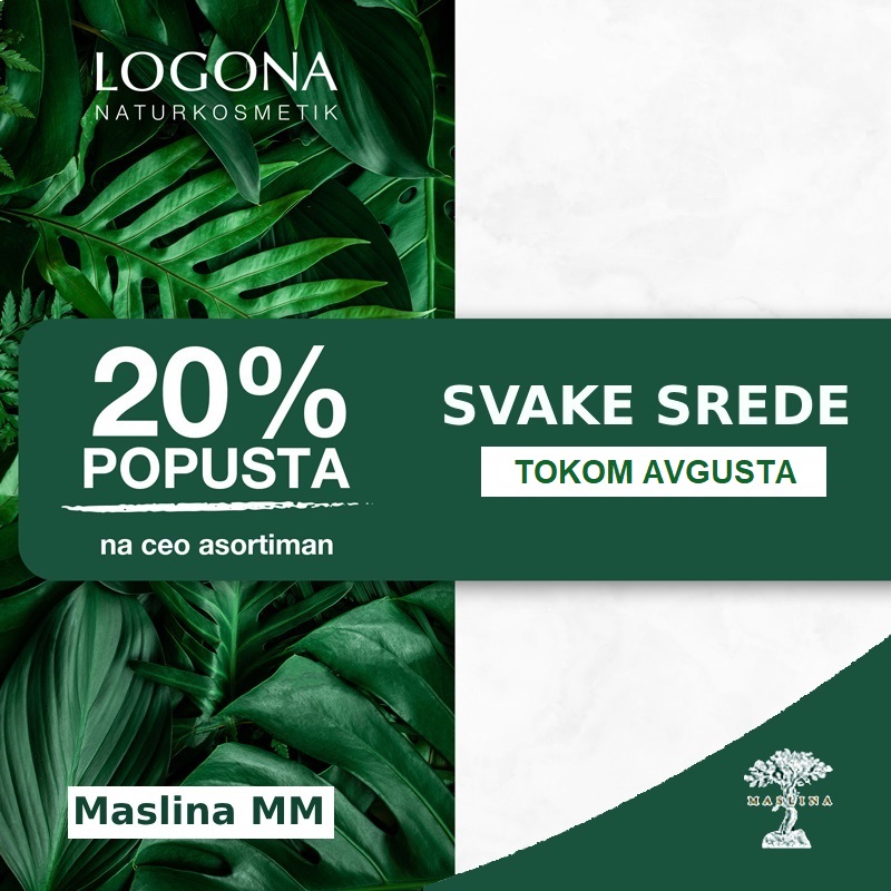 LOGONA -20% NA CEO ASORTIMAN SVAKE SREDE U AVGUSTU