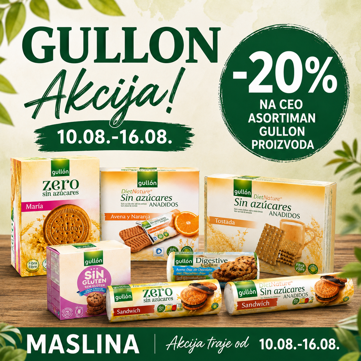 GULLON KEKSI POPUST -20%