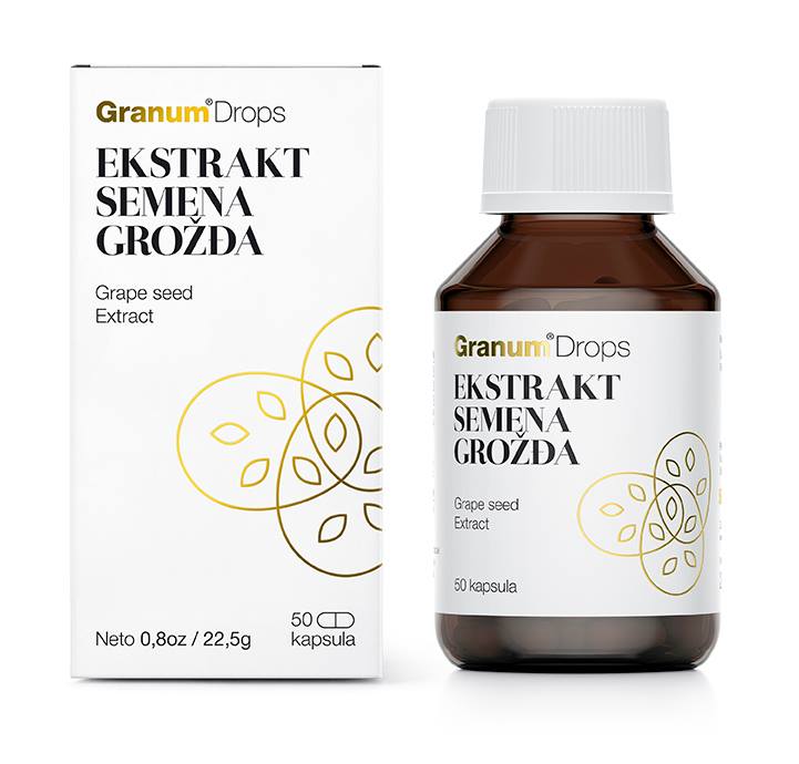 Ekstrakt semenki grožđa  u kapsulama Granum