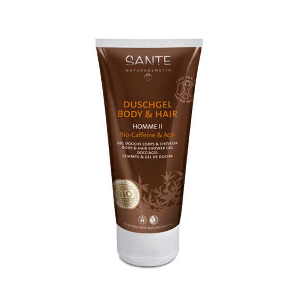 Sante Homme gel za tuširanje bio kofein i akai 200ml
