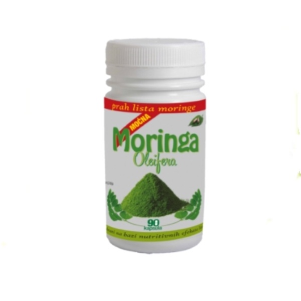 Mocna Moringa Oleifera Organska Zdravo Bilje 90 Kapsula