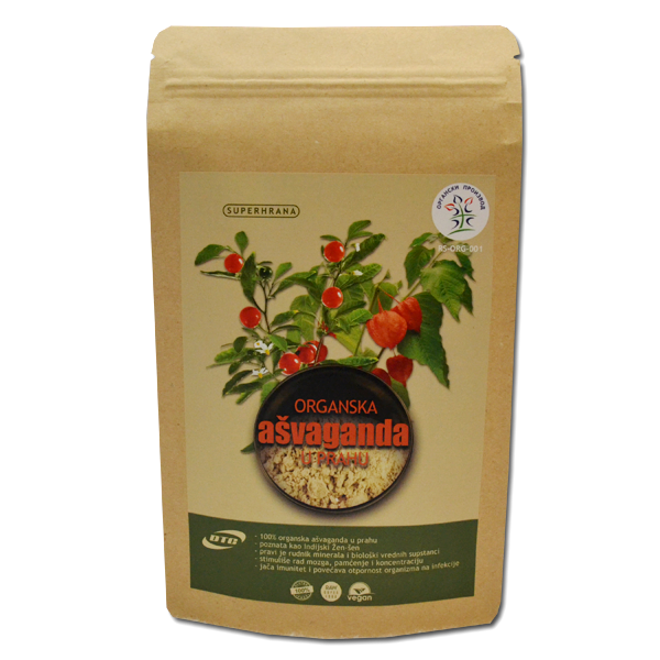 Ašvaganda u prahu organic DTC 100g