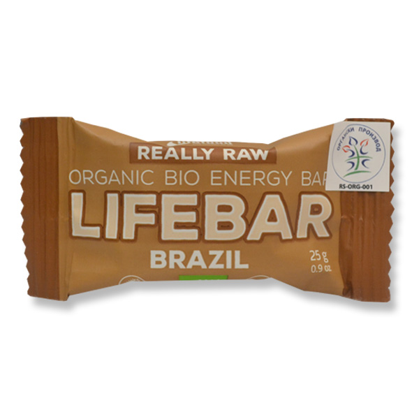 Mini Lifebar dezert sa brazilskim orahom organic LifeFood 25g
