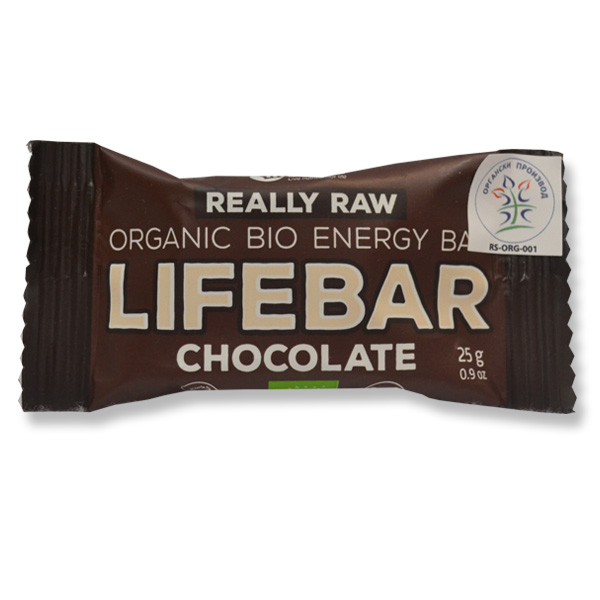 Mini Lifebar dezert čokolada organic LifeFood 25g