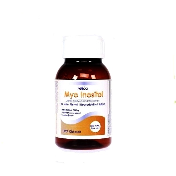 Myo inositol dodatak ishrani za jetru, nervni i reproduktivni sistem 100g
