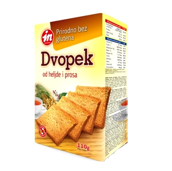 Dvopek Od Heljde I Prosa Bez Glutena In Proizvod 110g