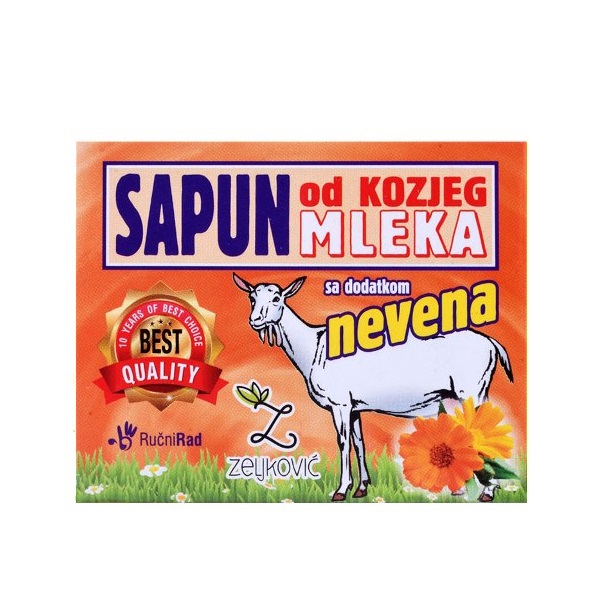 Sapun od kozjeg mleka sa dodatkom nevena 70g Zeljković
