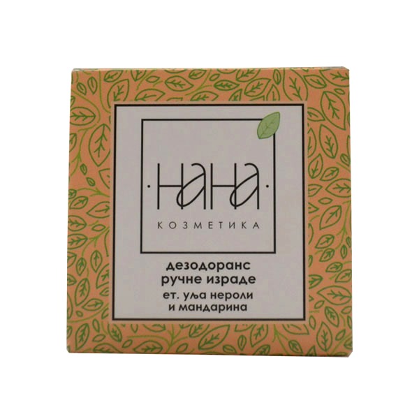 NANA kozmetika Dezodorans ručne izrade u kremi et. ulje neroli i mandarina 40ml 
