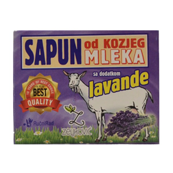 Sapun od kozjeg mleka sa dodatkom cveta lavande 70g 