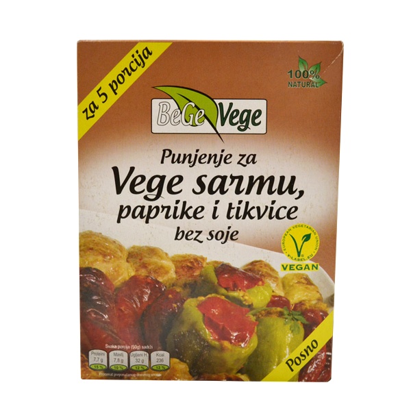 Punjenje za sarmu, paprike i tikvice Bege Vege 250g