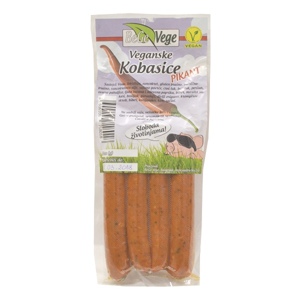 Veganske kobasice pikant Bege Vege 250G