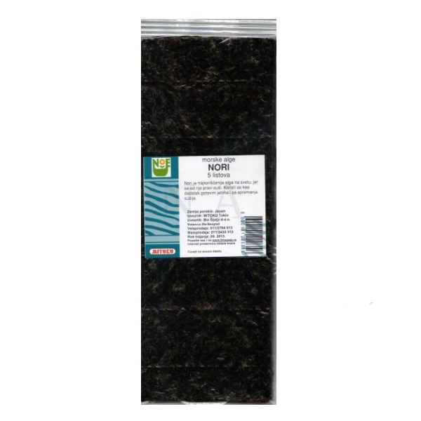 Alge Nori 5 listova Mitoku 12,5g