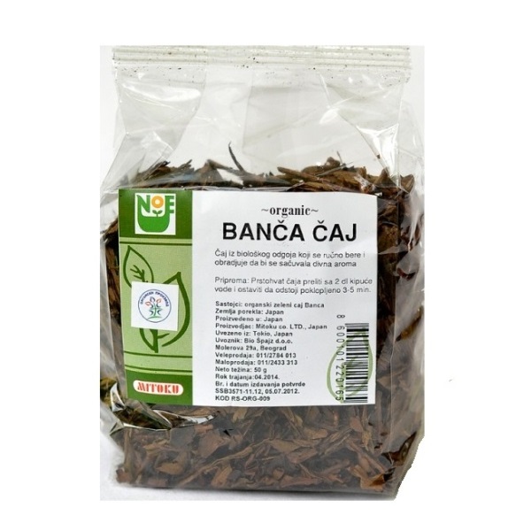 Banča čaj organic Mitoku 50g