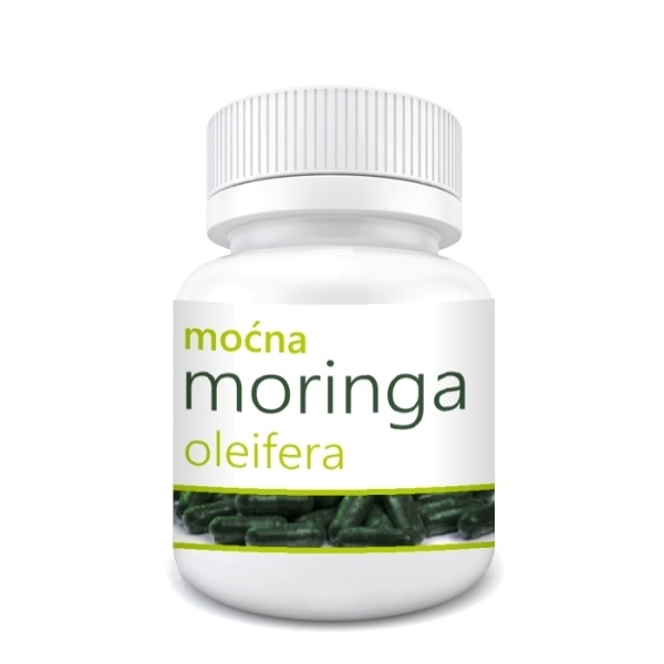Moćna Moringa Oleifera  organska Zdravo bilje 30 kapsula
