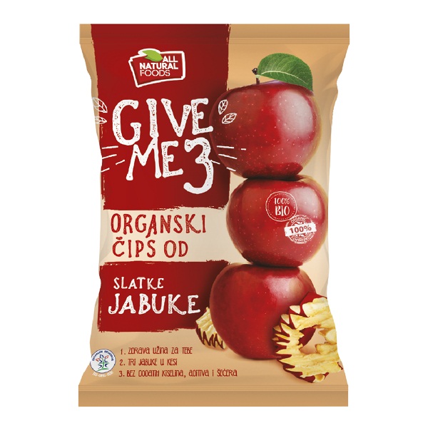 Čips od slatke jabuke organic 40g