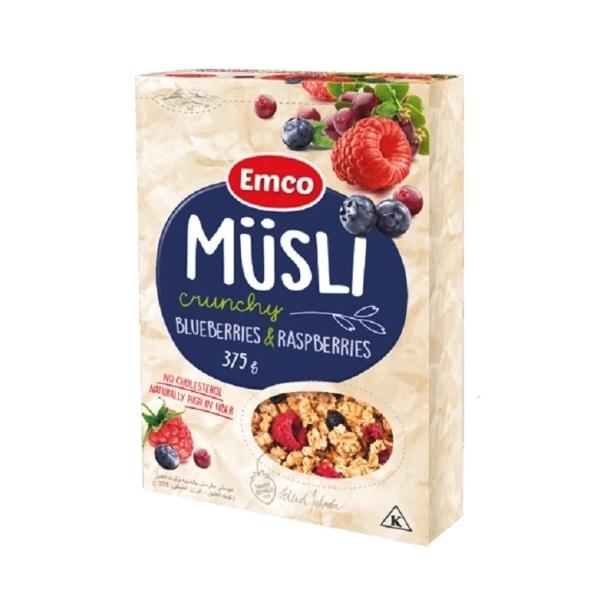 Musli kranč sa Borovnicama i Malinama Emco 375g