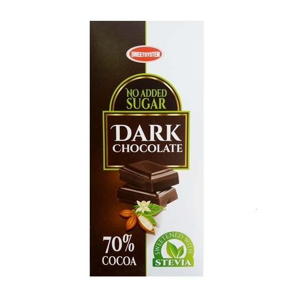 Crna čokolada sa stevijom Sweetsystem 90g