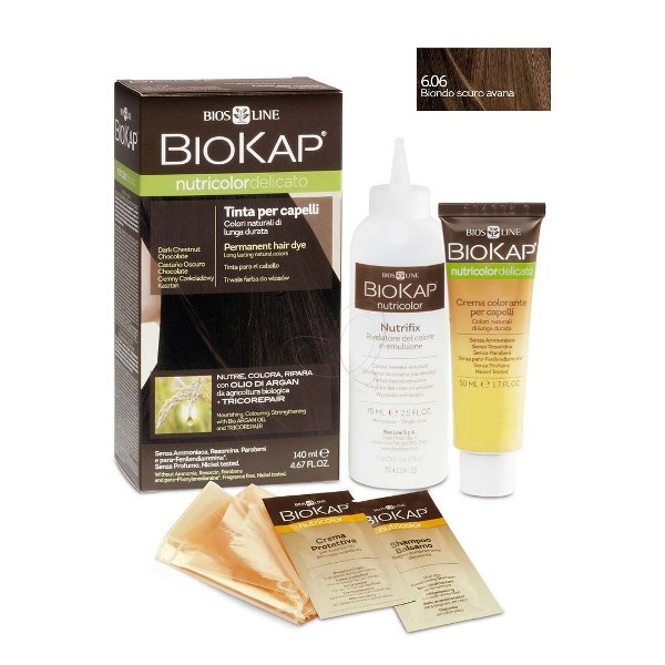 BioKap Delicato Farba za kosu 6.06 tamno plava 140ml