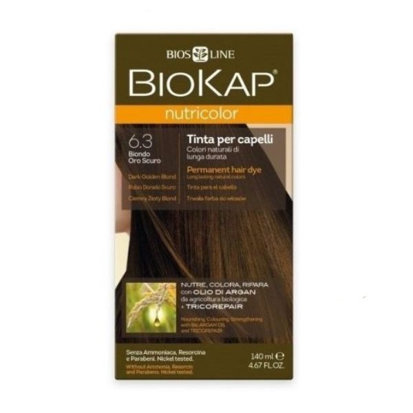 BioKap Farba za kosu 6.3 tamno zlatno plava 140ml