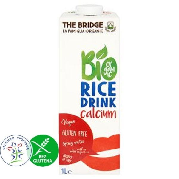 Organski pirinčani napitak natural + calcium The Bridge 1l