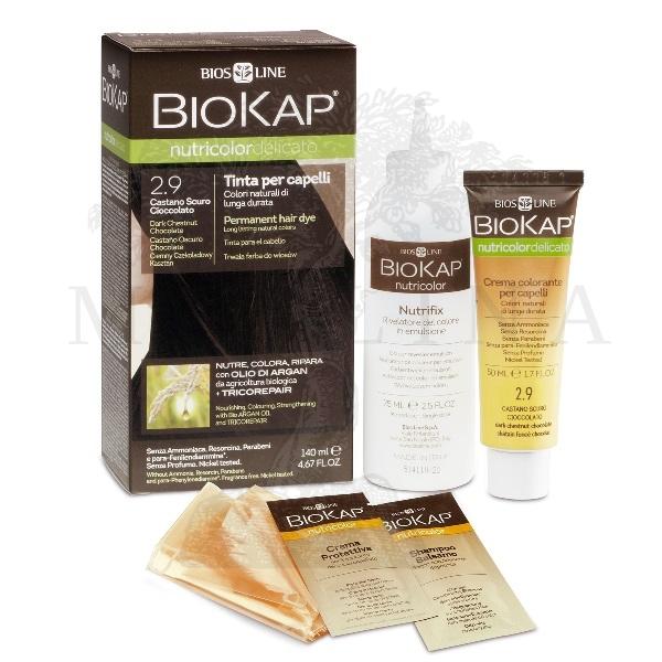 BioKap Delicato rapid Farba za kosu 2.9 tamno kestenjasta 135ml