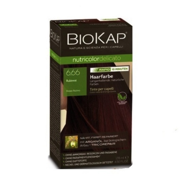 BioKap Delikato rapid Farba za kosu 6.66 rubin crvena 135ml