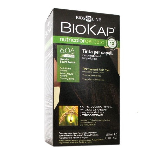 BioKap Delicato rapid Farba za kosu 6.06 tamno plava 135ml