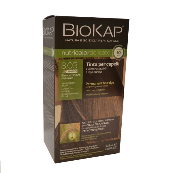 BioKap Delicato rapid  Farba za kosu 8.03 prirodno svetlo plava 135ml