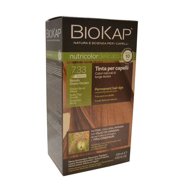 BioKap Delicato rapid Farba za kosu 7.33 zlatno plava 135ml